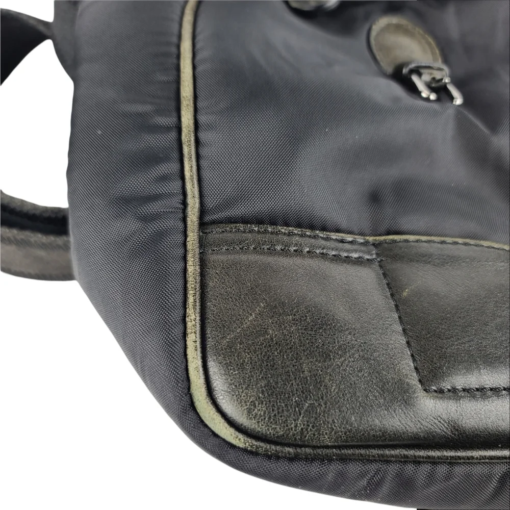 Dolce & Gabbana Nylon Leather Black Bag